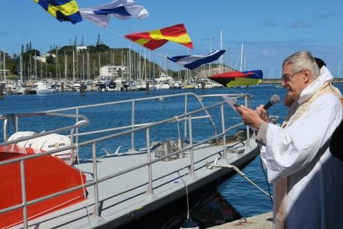 "C'est la première fois qu'un archevêque bénit un navire de la SNSM", a souligné son président national, Xavier de la Gorce.